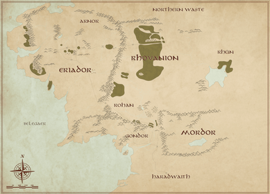 Middle-Earth map